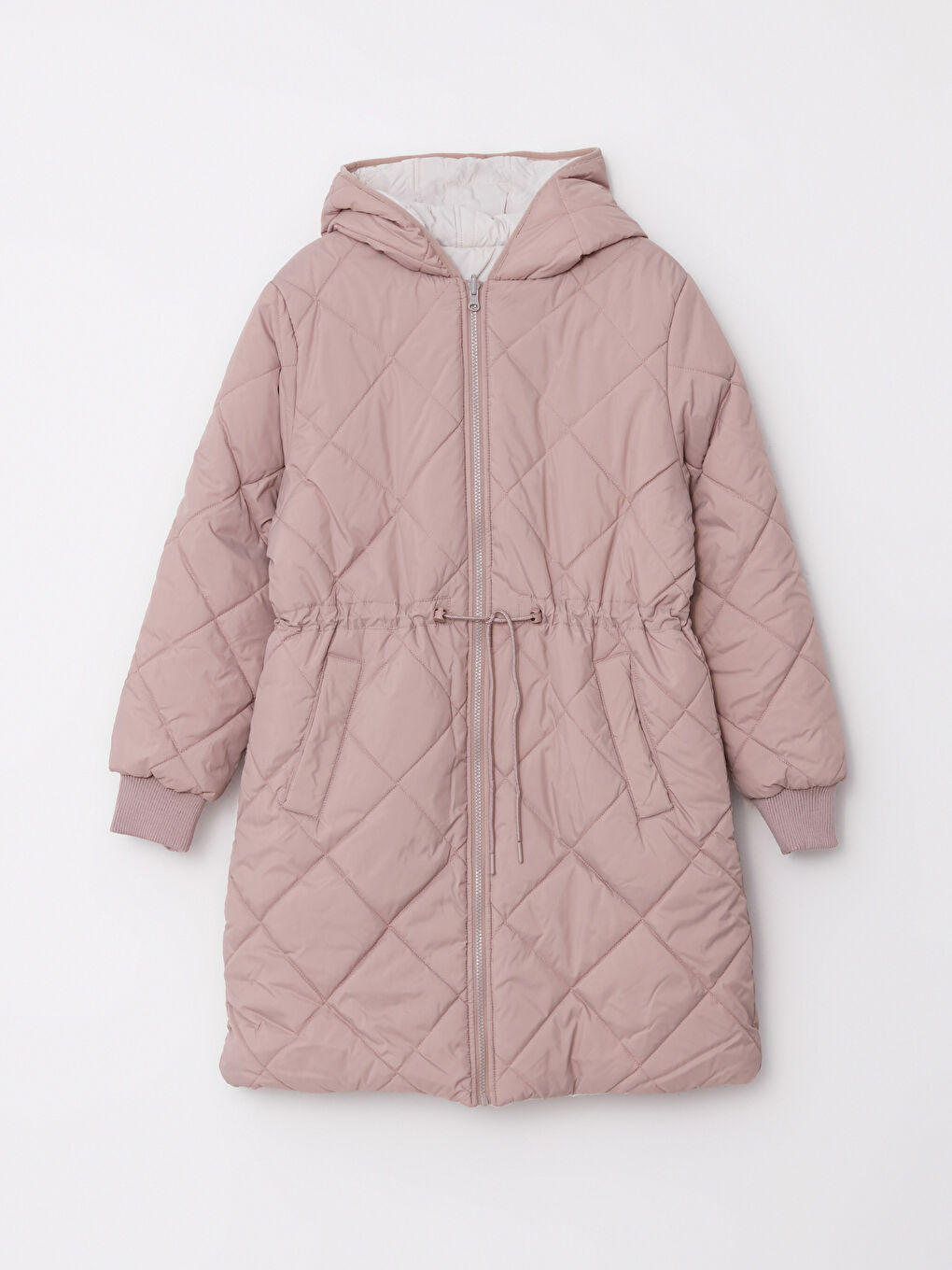 Hooded Quilted Women's Puffer Coat-7