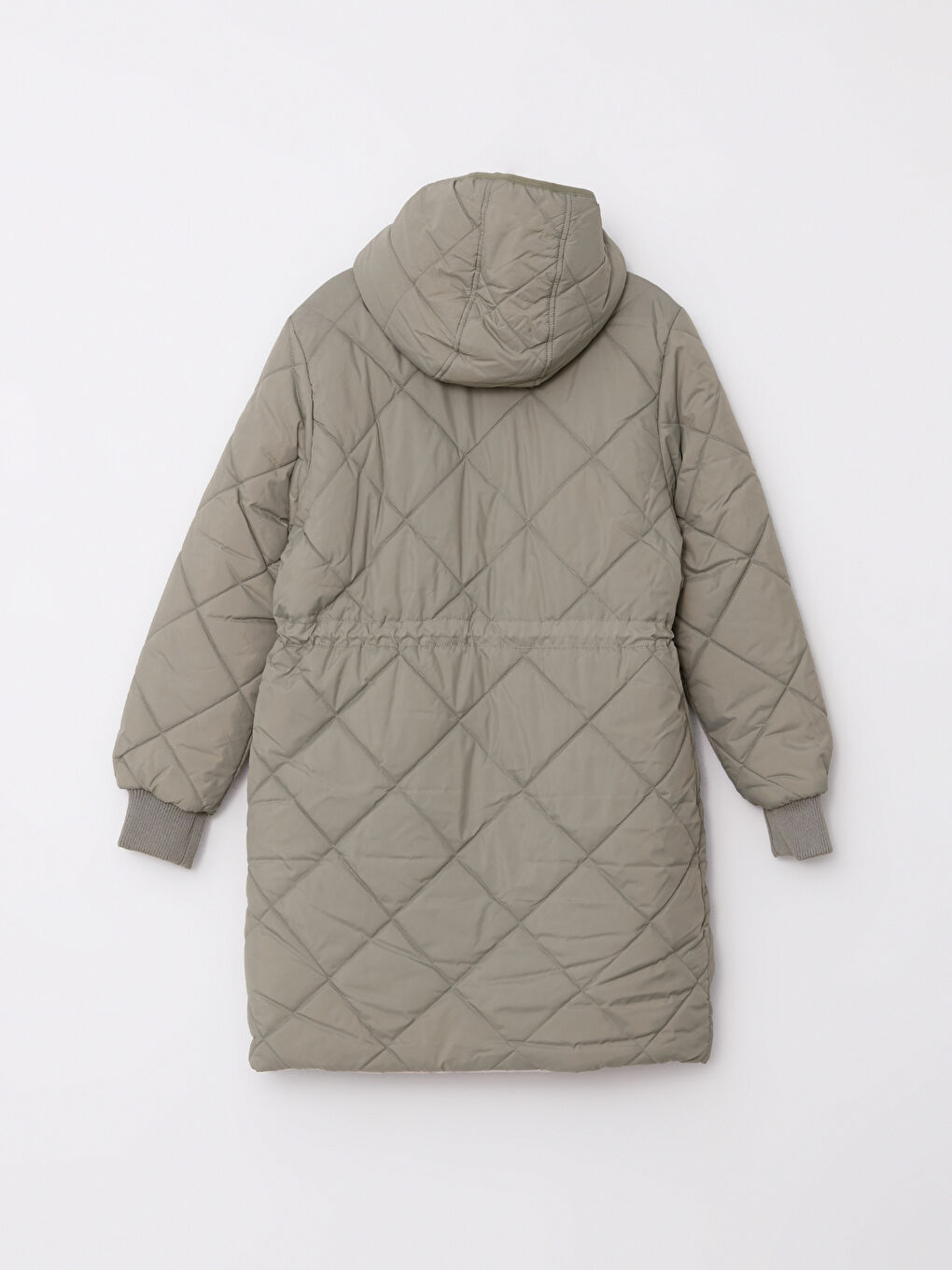 Hooded Quilted Women's Puffer Coat-9