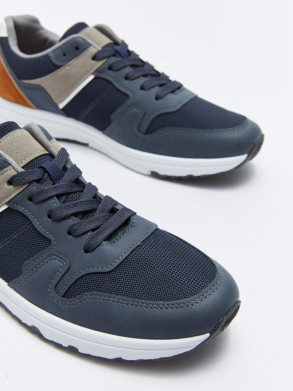 Color Block Lace-up Men's Active Sneakers-2