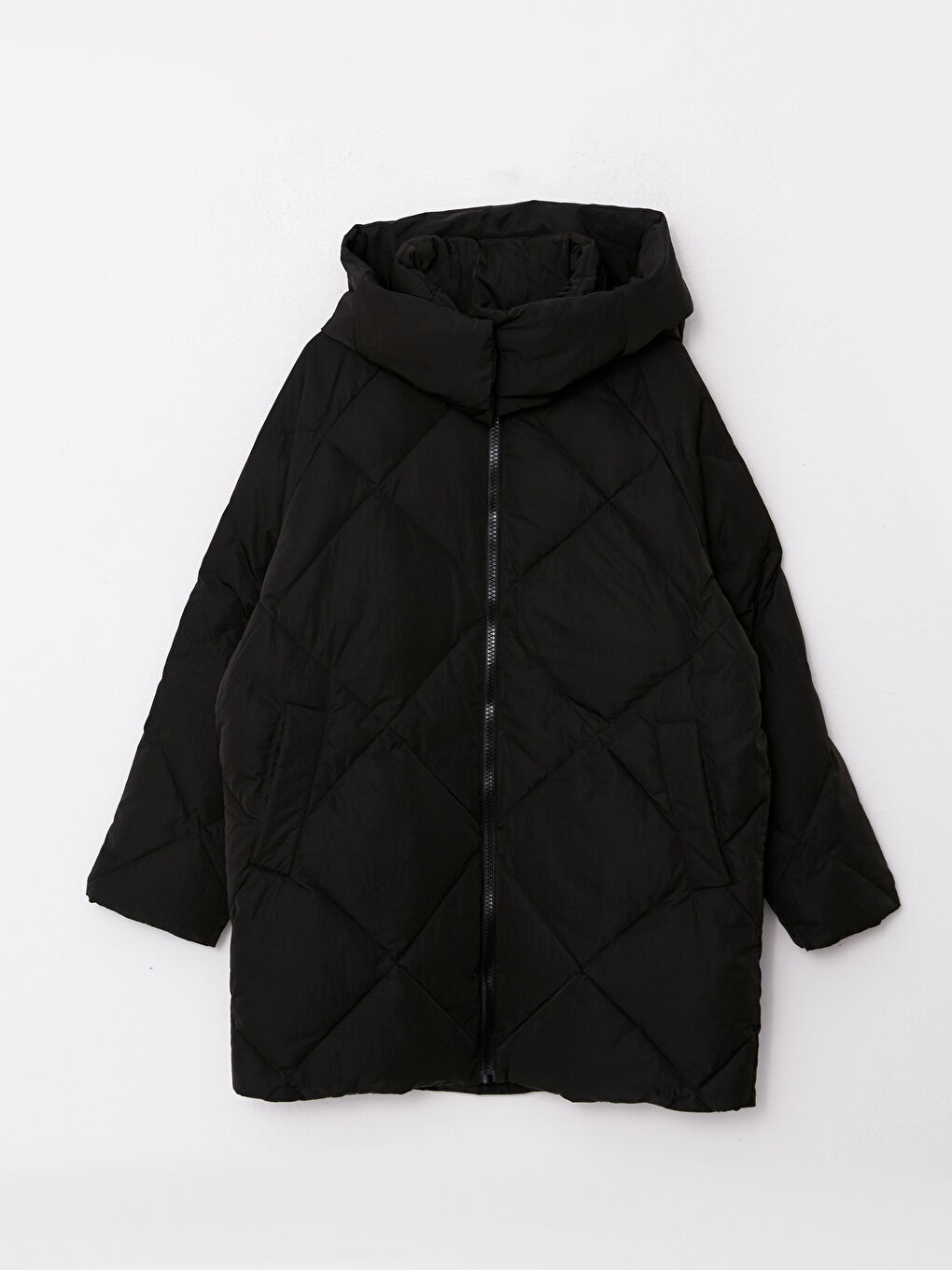 Hooded Quilted Women's Puffer Coat-6