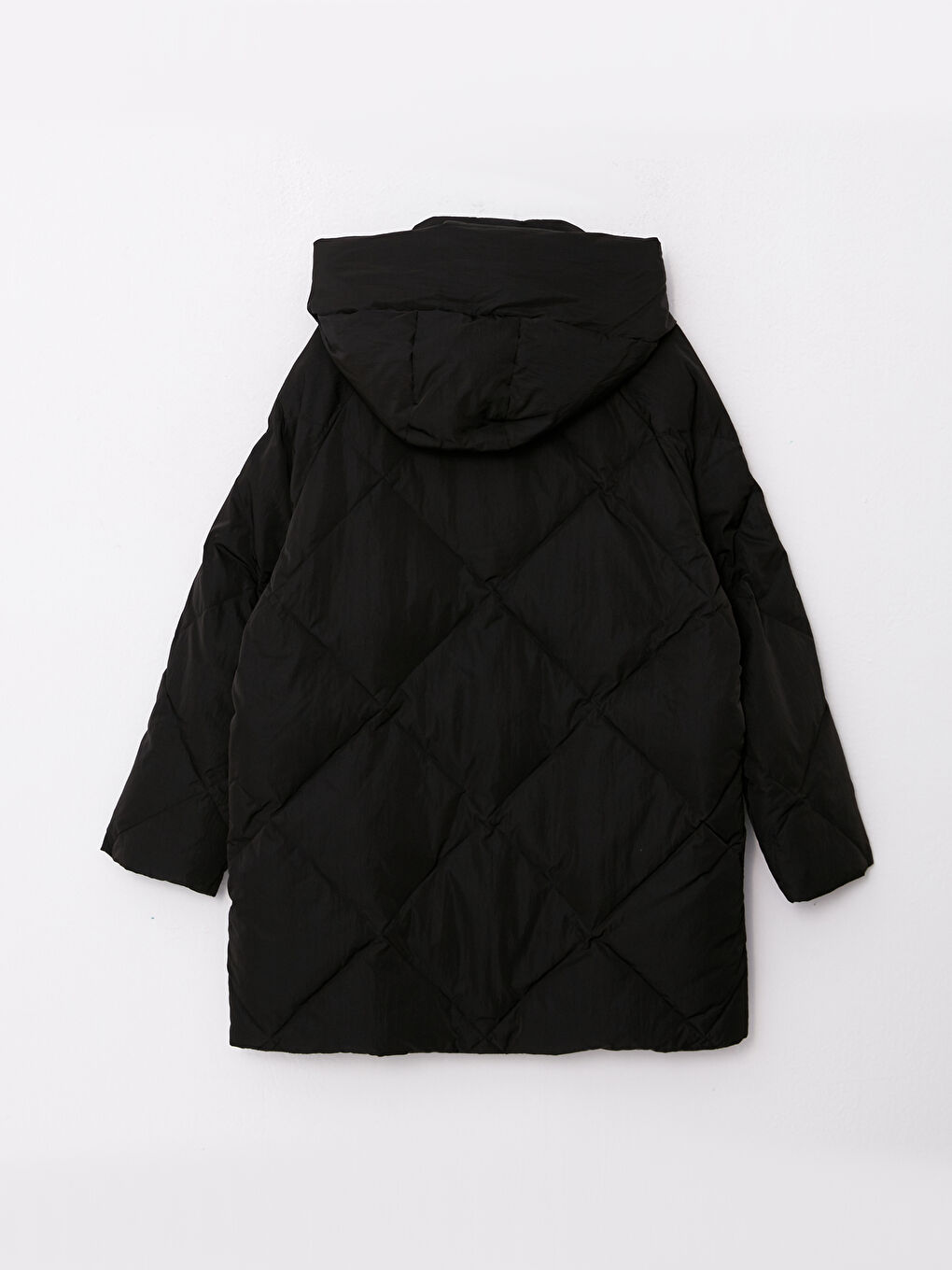 Hooded Quilted Women's Puffer Coat-7