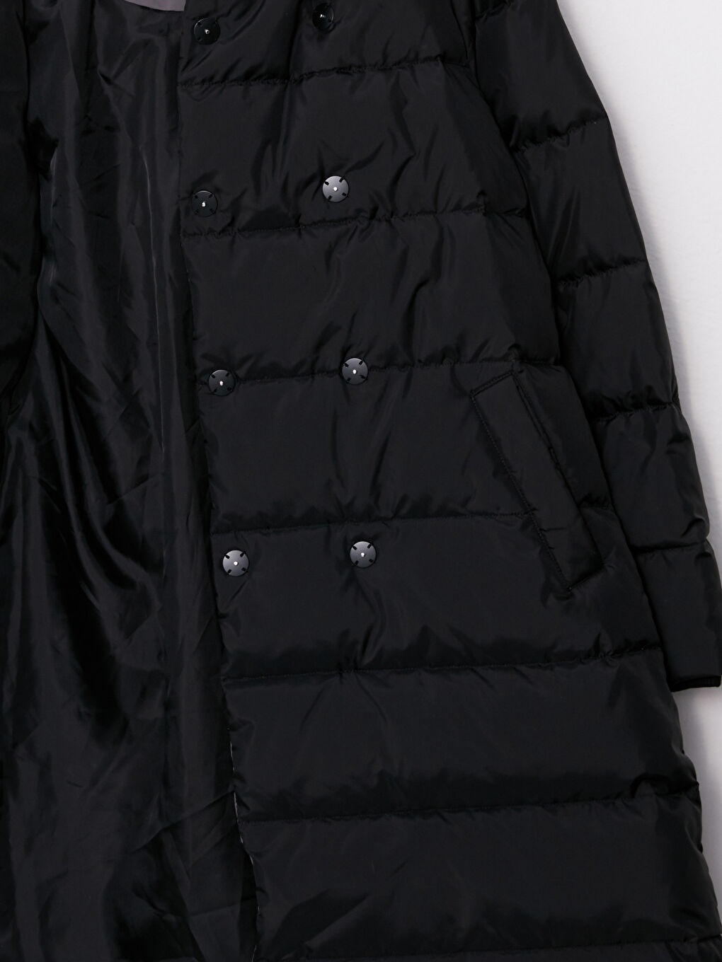 Women's Hooded Plain Puffer Coat-8