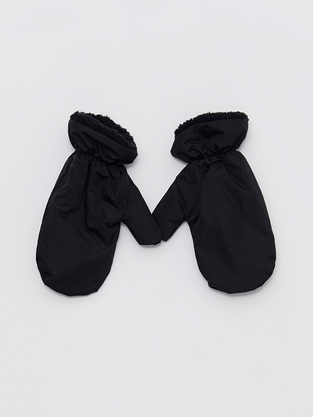 Hooded Plain Long Sleeve Women's Down Jacket and Gloves-11