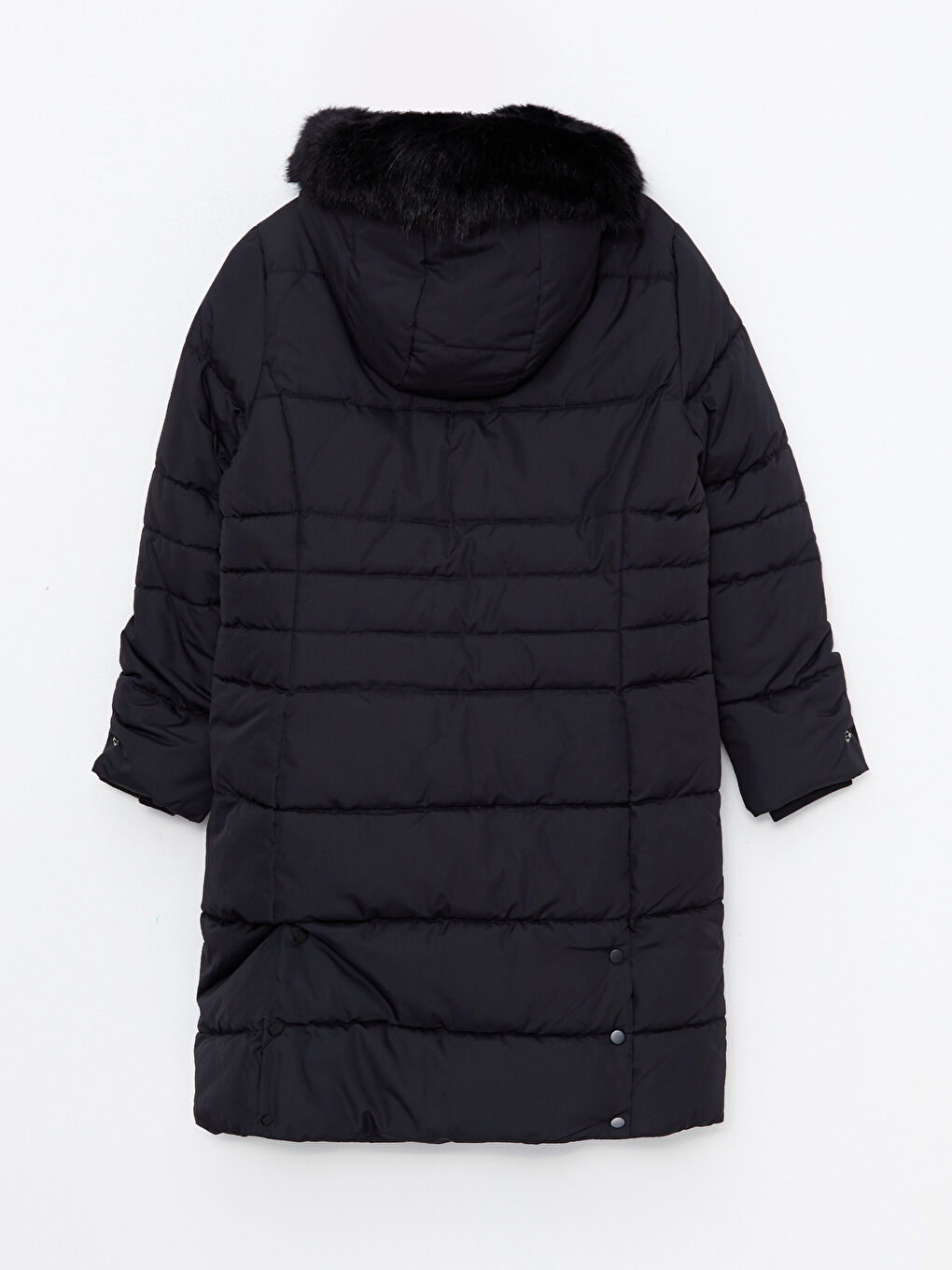 Geaca Matlasată Simplu cu Glugă pentru Femei-7