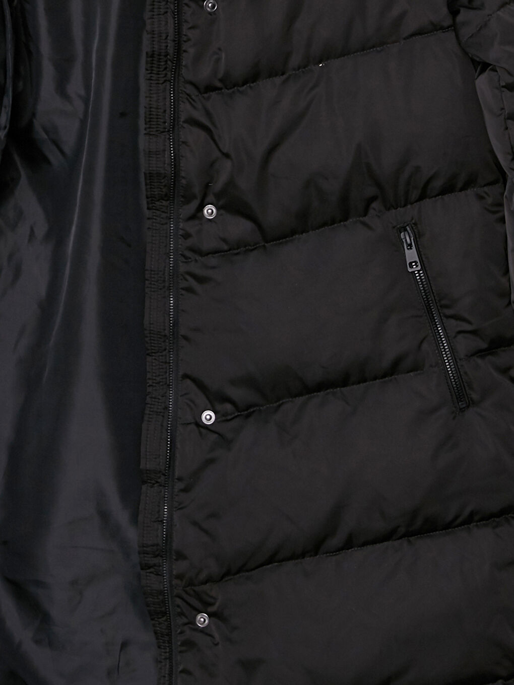 Women's Hooded Plain Puffer Coat-8