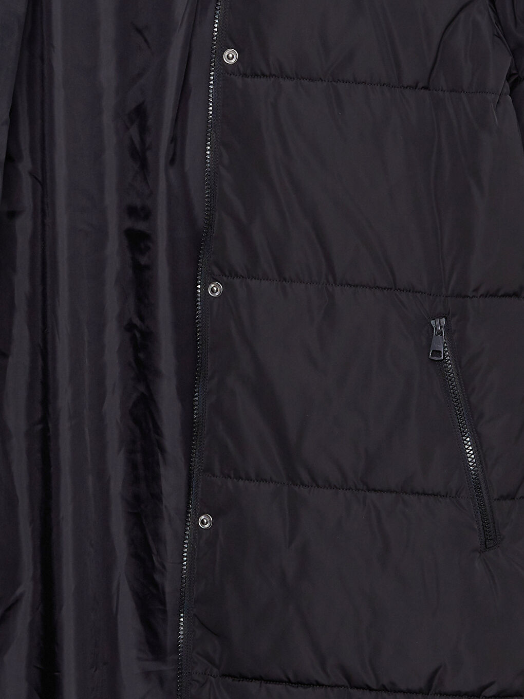 Women's Hooded Plain Puffer Coat-8