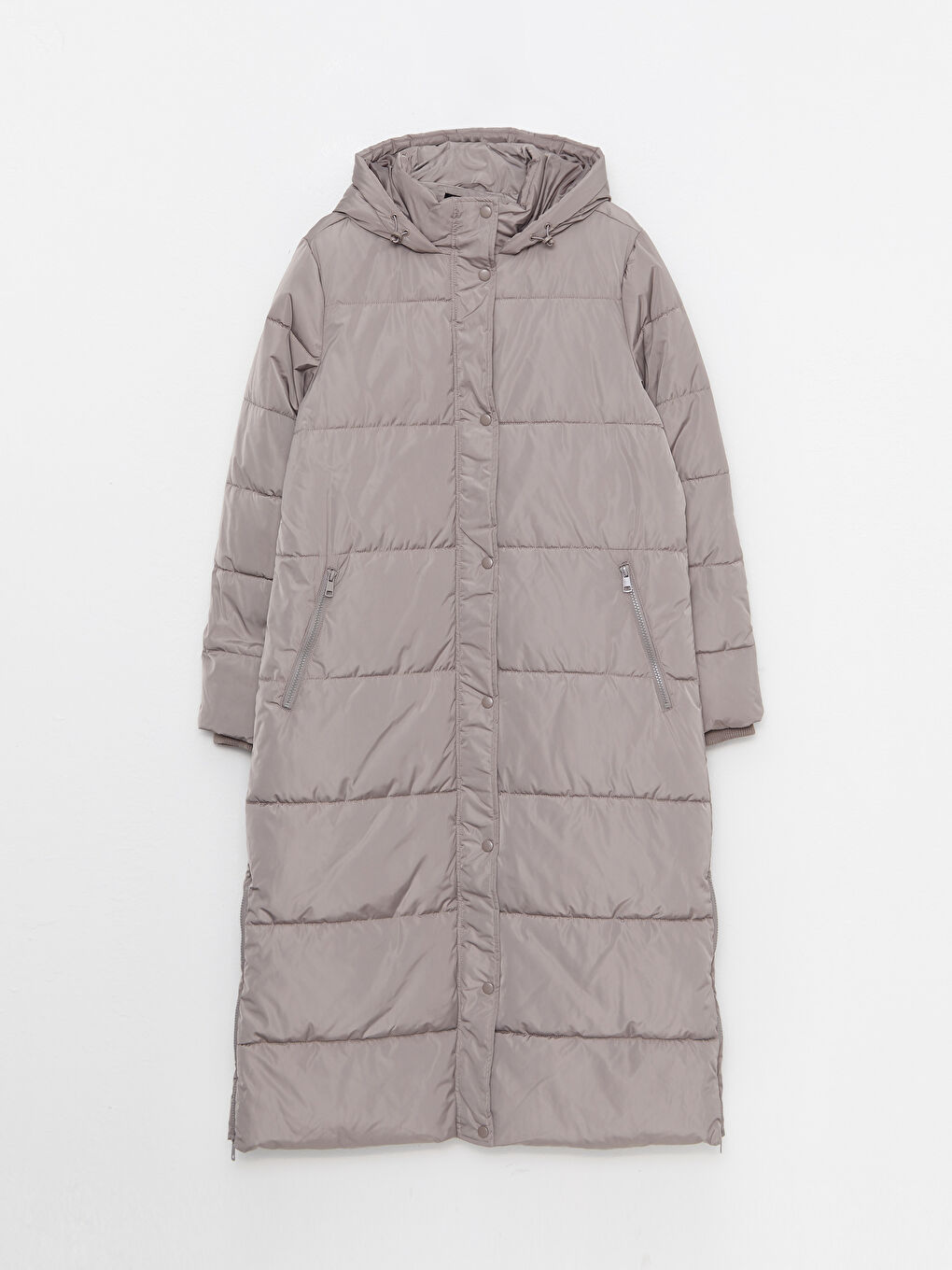 LCWAIKIKI Classic Damen Kapuzen Schlichter Steppmantel -W21675Z8-EHW