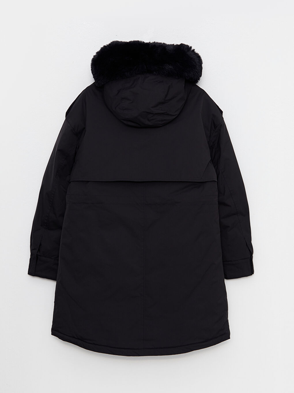 Hooded Neck Regular Long Sleeve Women's Parka-9