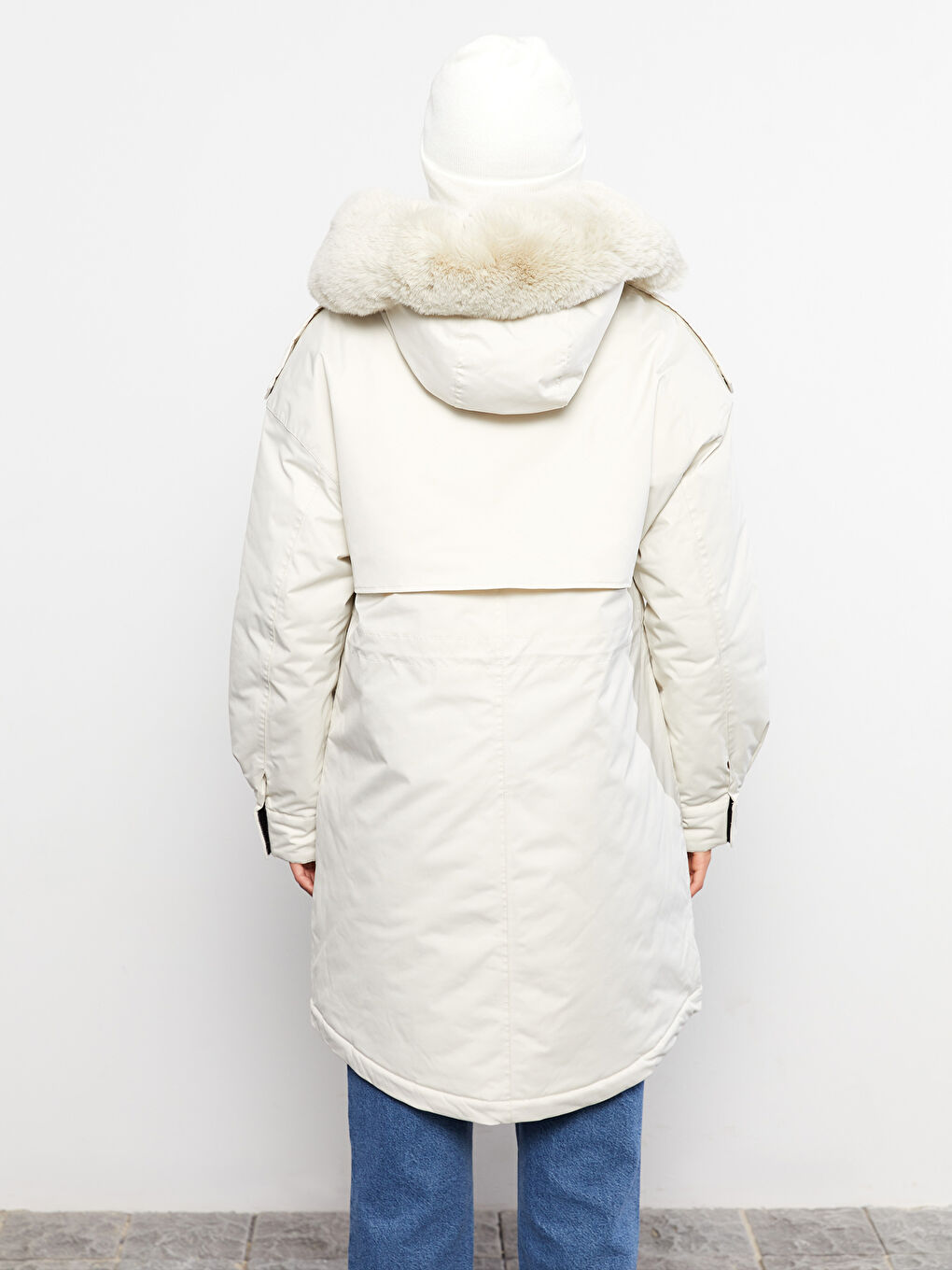 Hooded Neck Regular Long Sleeve Women's Parka-5