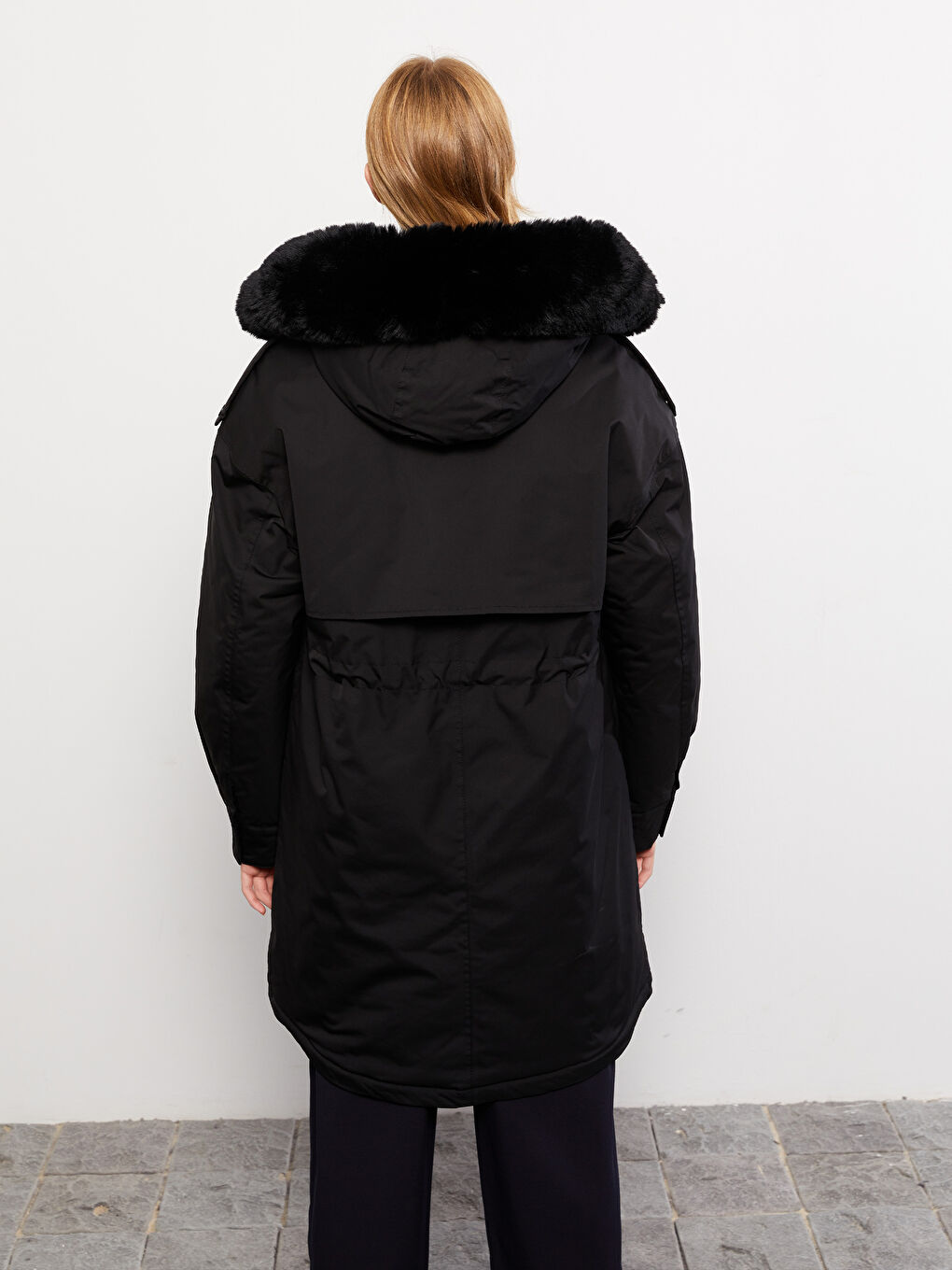 Hooded Neck Regular Long Sleeve Women's Parka-7