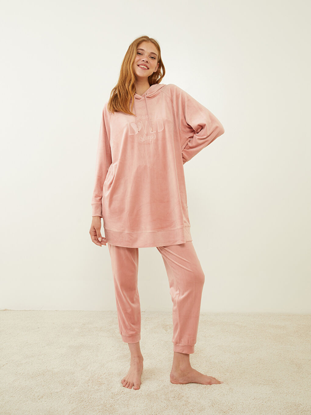 LCW DREAM Pembe Kadın Beli Lastikli Düz  Pijama Altı - 1