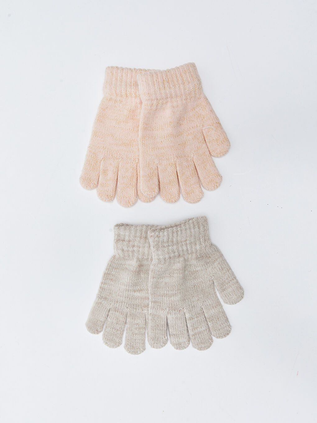 LCW baby Basic Baby Girls' Knitwear Gloves 2 Pack -W21701Z1-L8Q