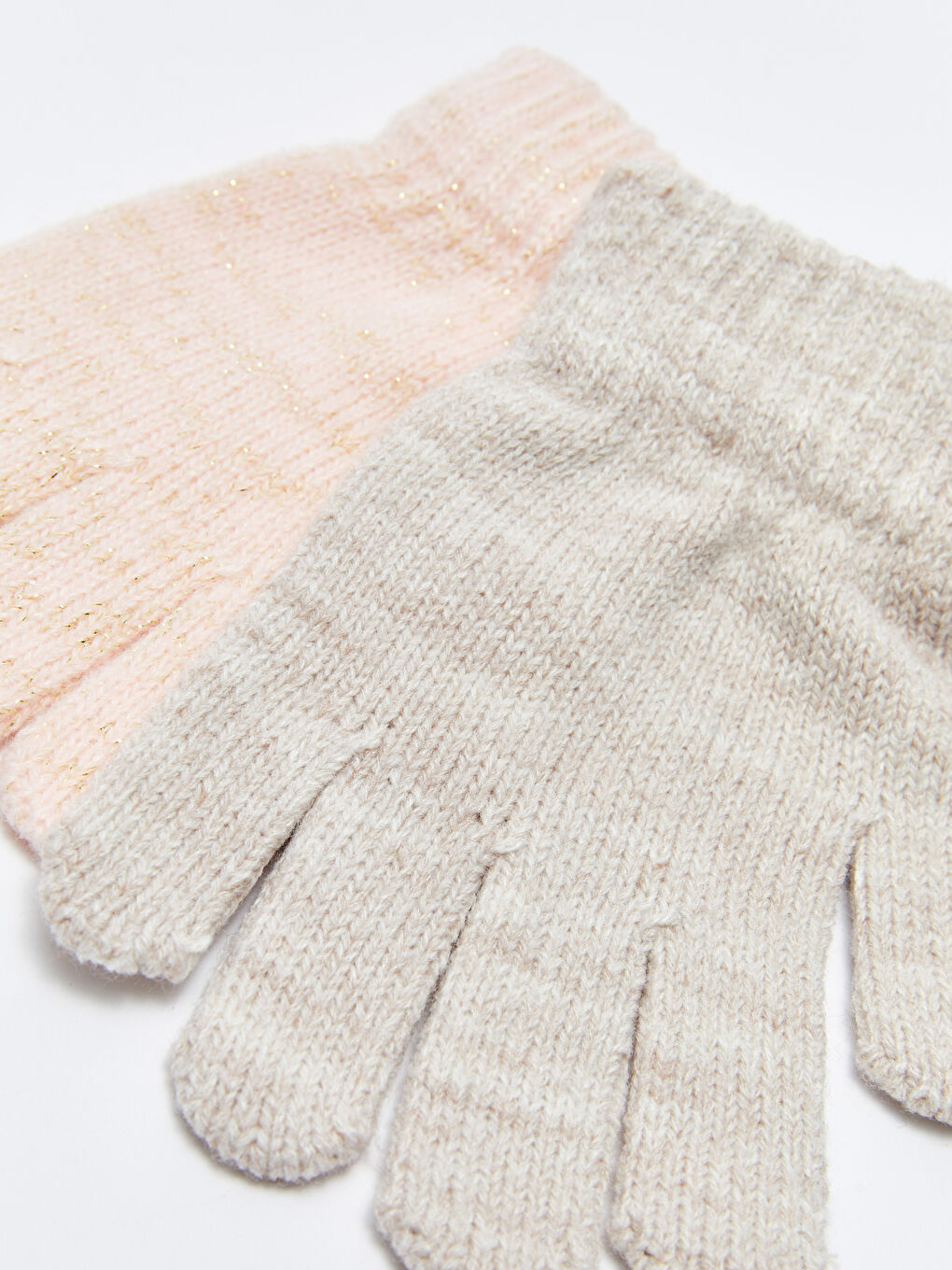 LCW baby Basic Baby Girls' Knitwear Gloves 2 Pack -W21701Z1-L8Q