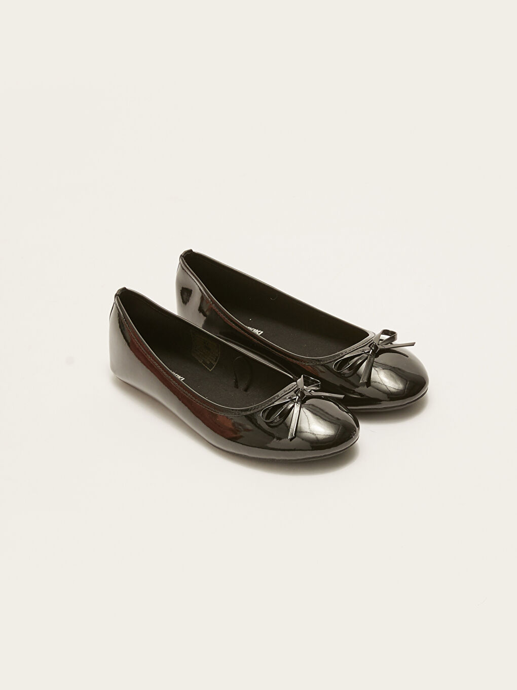 LCW STEPS Leather Look Ribbon Detailed Women's Flats -W21706Z8-HUC