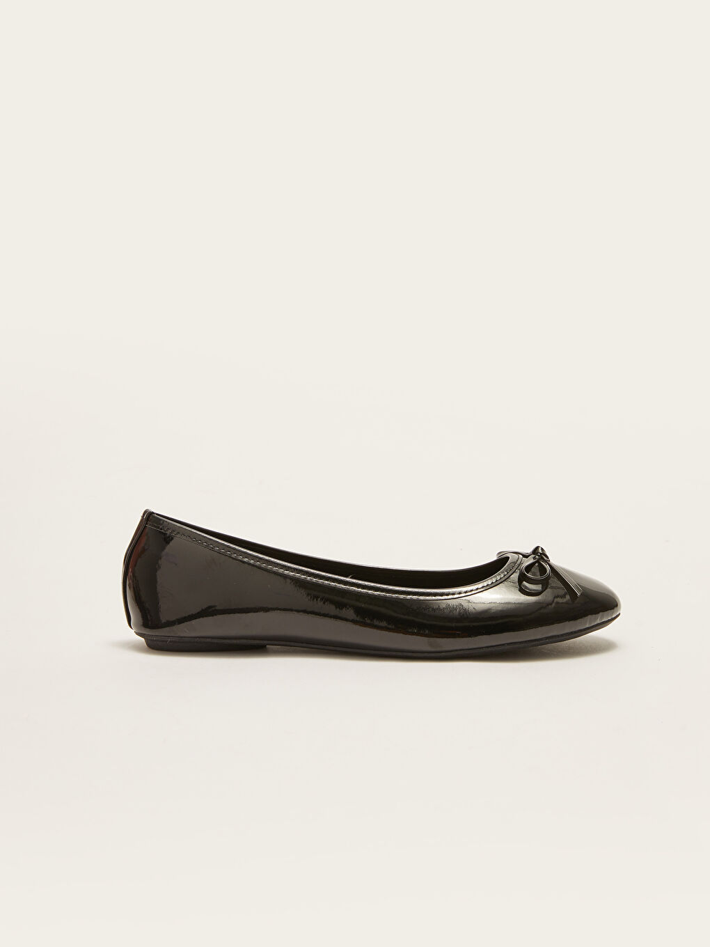 LCW STEPS Leather Look Ribbon Detailed Women's Flats -W21706Z8-HUC