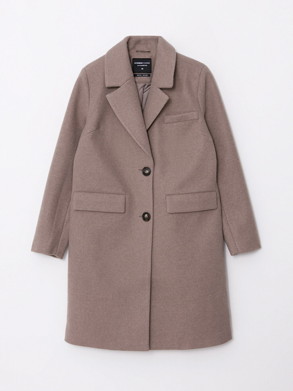 LCWAIKIKI Classic Jacket Collar Women's Cachet Overcoat -W21713Z8-K6V