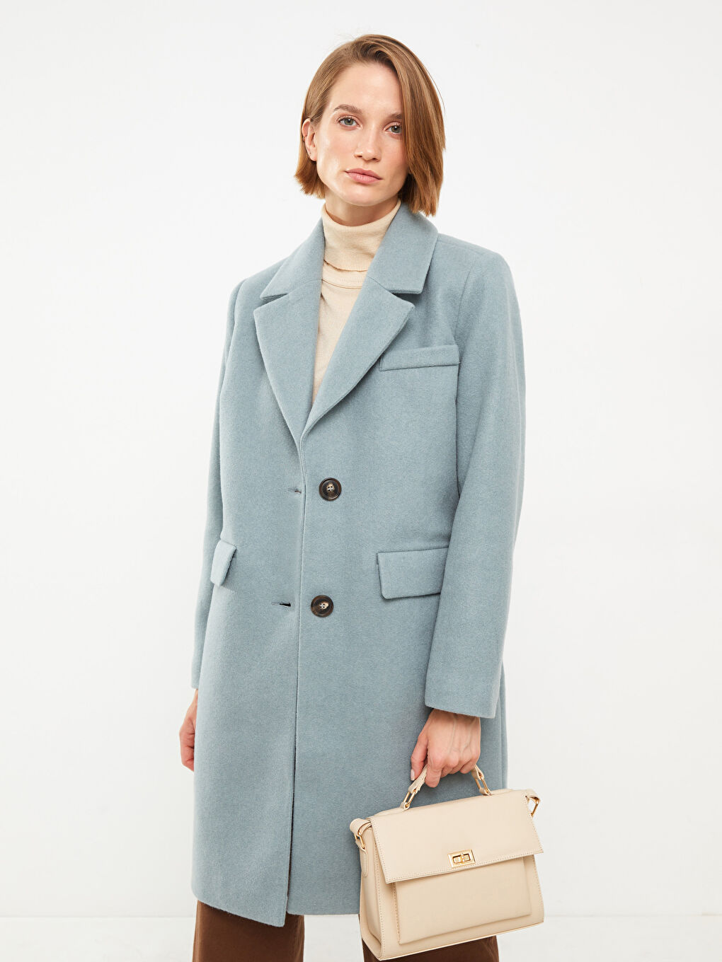 Jacket Collar Women's Cachet Overcoat