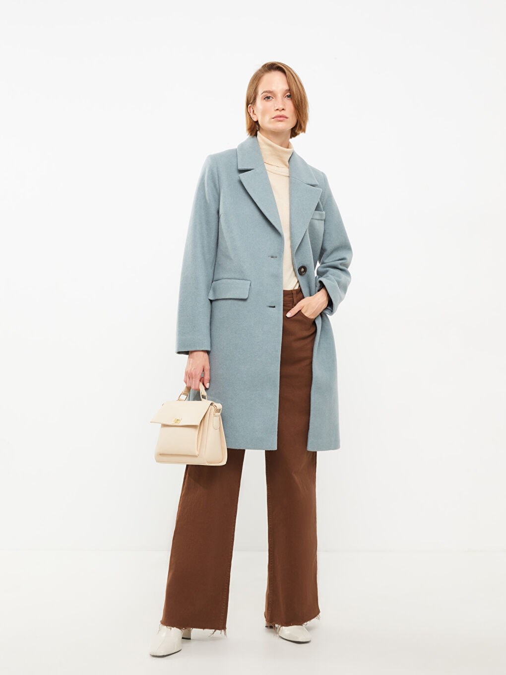 Jacket Collar Women's Cachet Overcoat-2