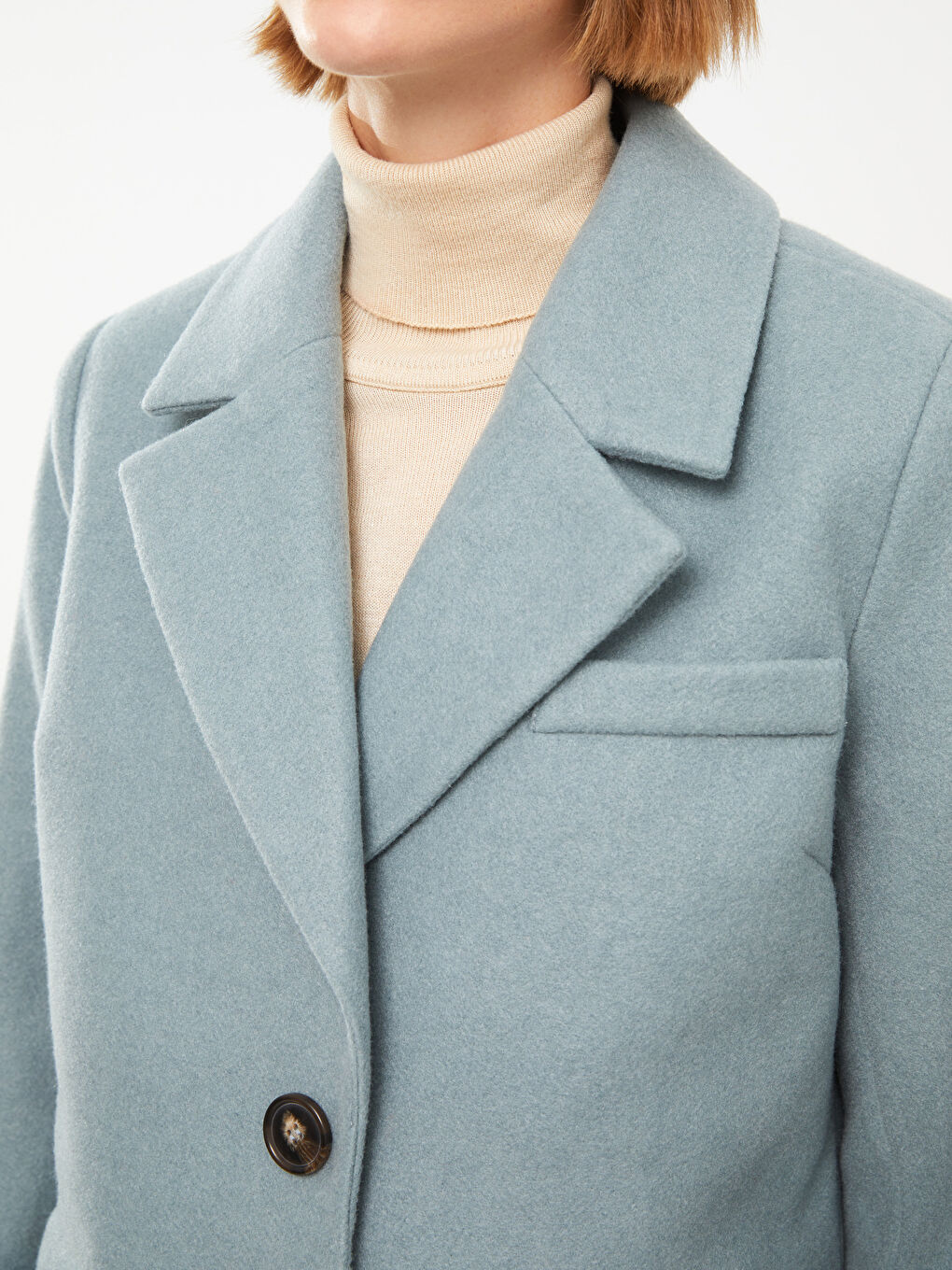 Jacket Collar Women's Cachet Overcoat-3