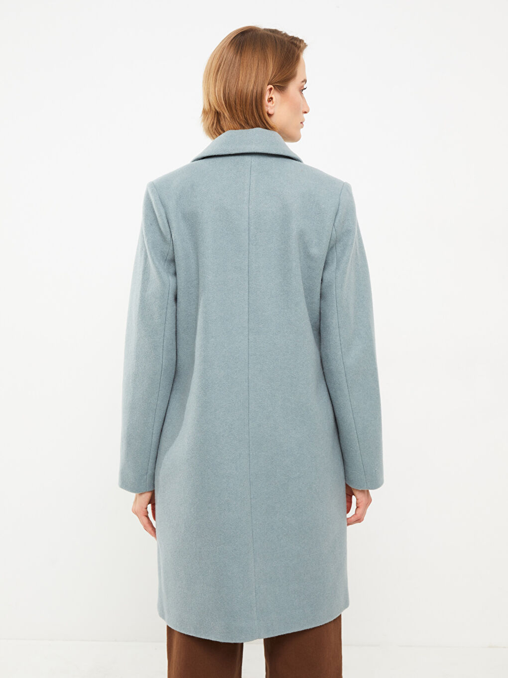 Jacket Collar Women's Cachet Overcoat-5