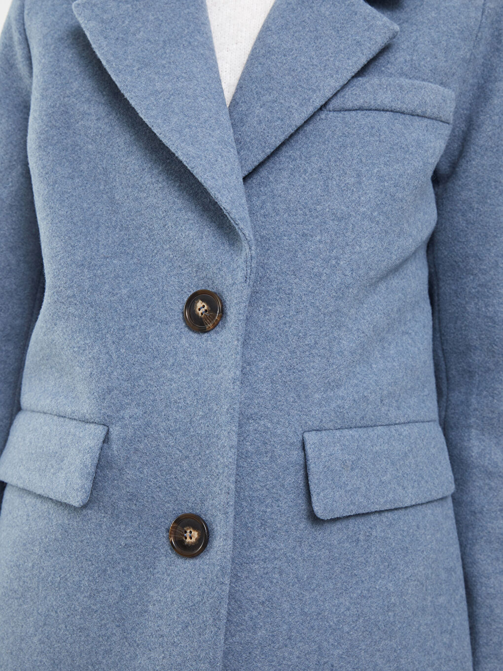 Палто с яка за жени от кашет-3