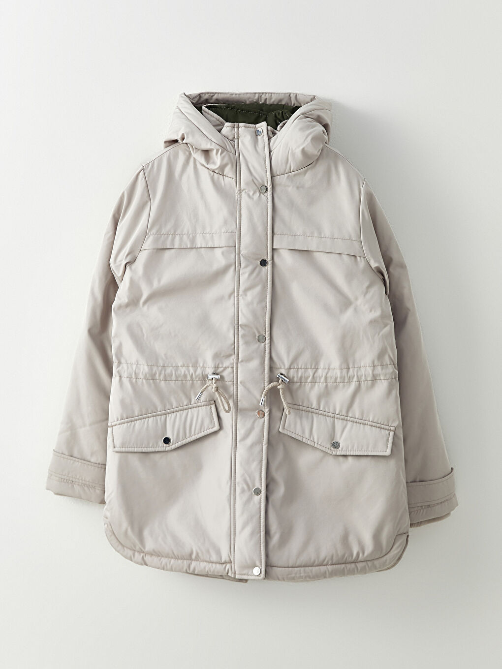 Hooded Neck Regular Long Sleeve Women's Parka-6