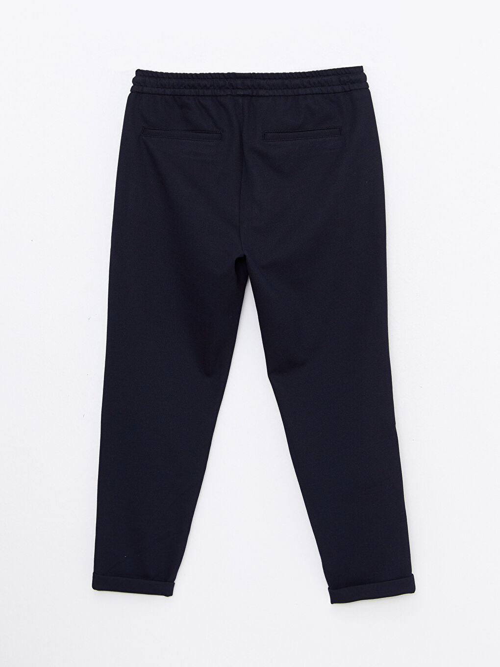 بنطلون رفيع للرجال بتفاصيل رباط على الوسط-6