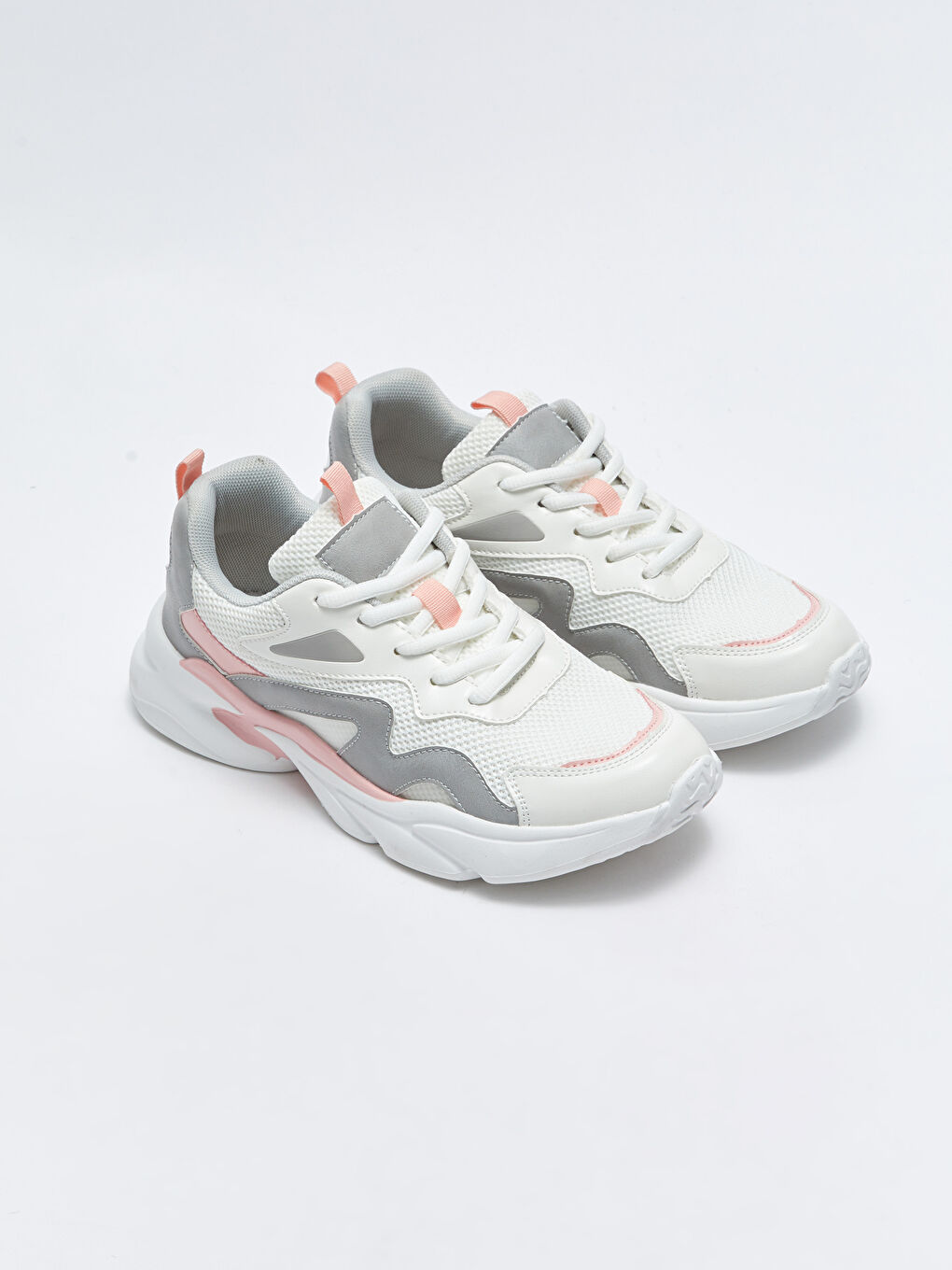Color Block Lace-Up Women's Active Sneakers -W21755Z8-M0T
