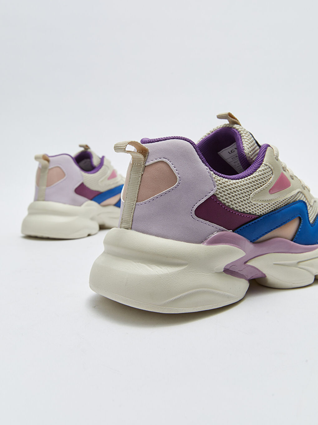 Кроссовки для активного отдыха с цветовым блоком и шнуровкой для женщин-4