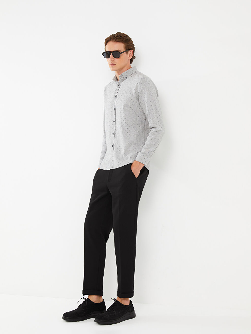 Muške pantalone slim fit -W21762Z8-CVL