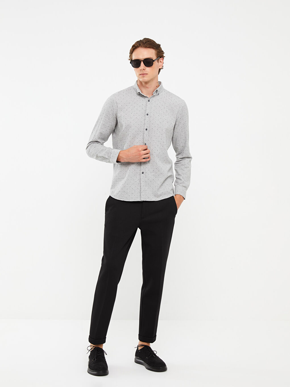 Muške pantalone slim fit -W21762Z8-CVL