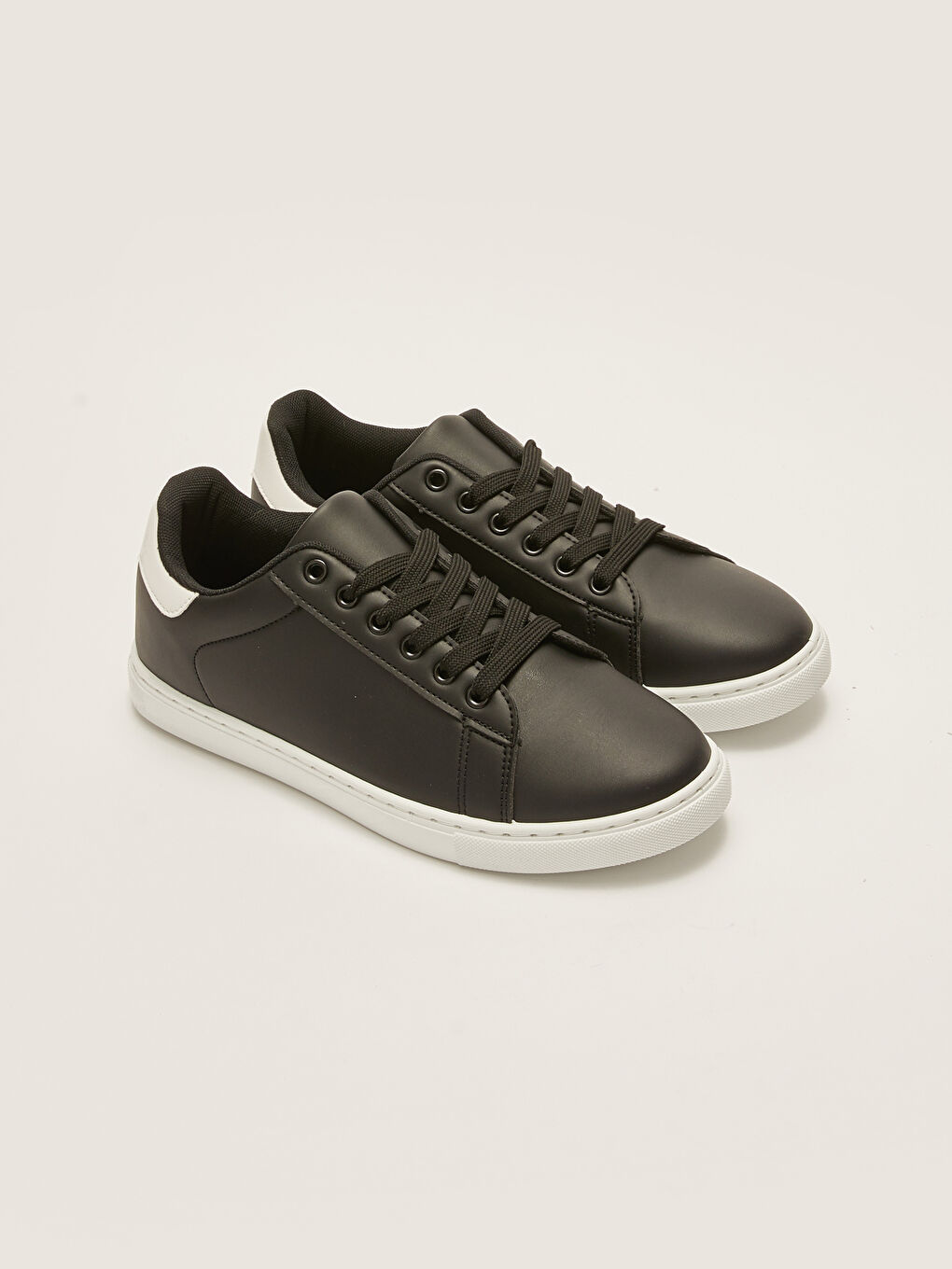 Faux Leather Lace-Up Men's Trainers