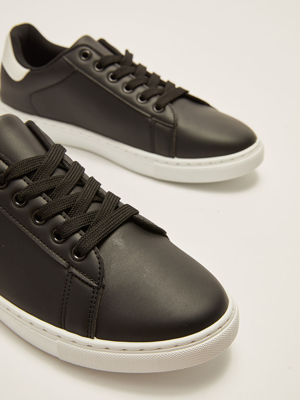 Faux Leather Lace-Up Men's Trainers-2