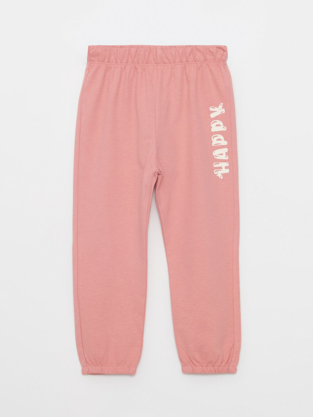 Спортивні штани для дівчаток з еластичною талією та принтом