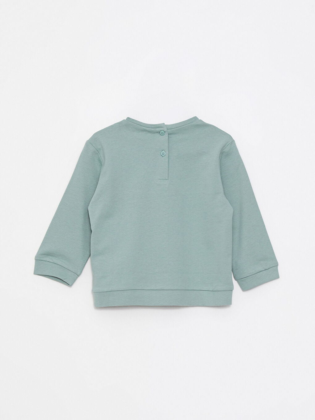 LCW baby Crew Neck Long Sleeve Printed Baby Girls' Sweatshirt -W21815Z1-GJM