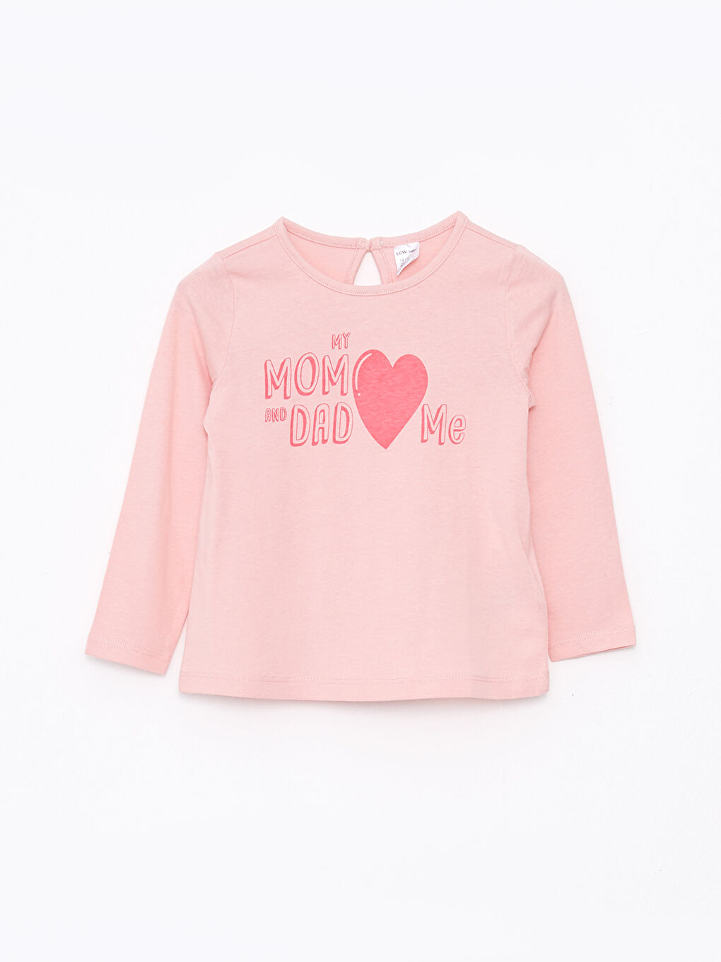 LCW baby Rundhalsausschnitt Langarm Bedrucktes Baumwoll-Baby-Mädchen-T-Shirt -W21817Z1-G3K