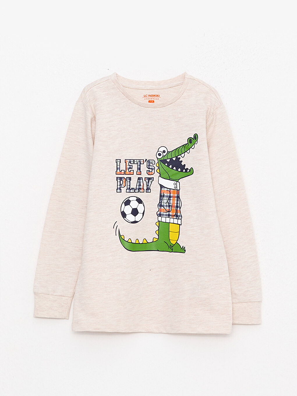 LCW Kids Ensemble de Pyjama pour Garçons à Col Rond Imprimé à Manches Longues -W21835Z4-L8Q