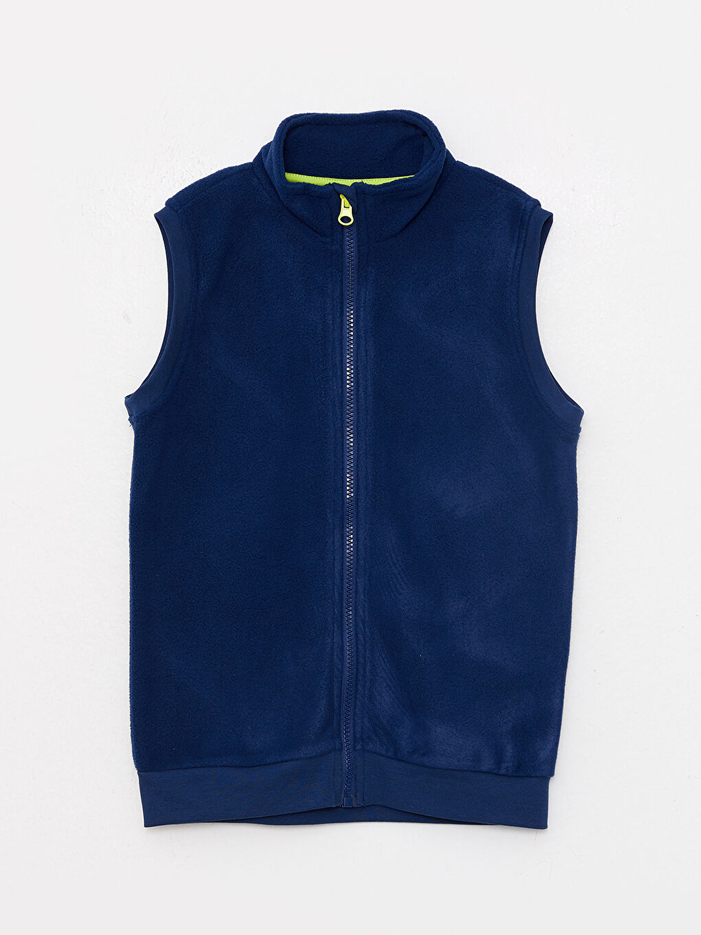 Stand Up Collar Basic Fleece Boys' Zipper Pajama Top