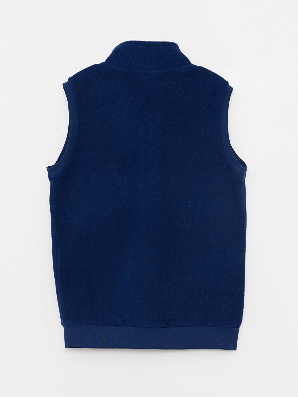 Stand Up Collar Basic Fleece Boys' Zipper Pajama Top-1