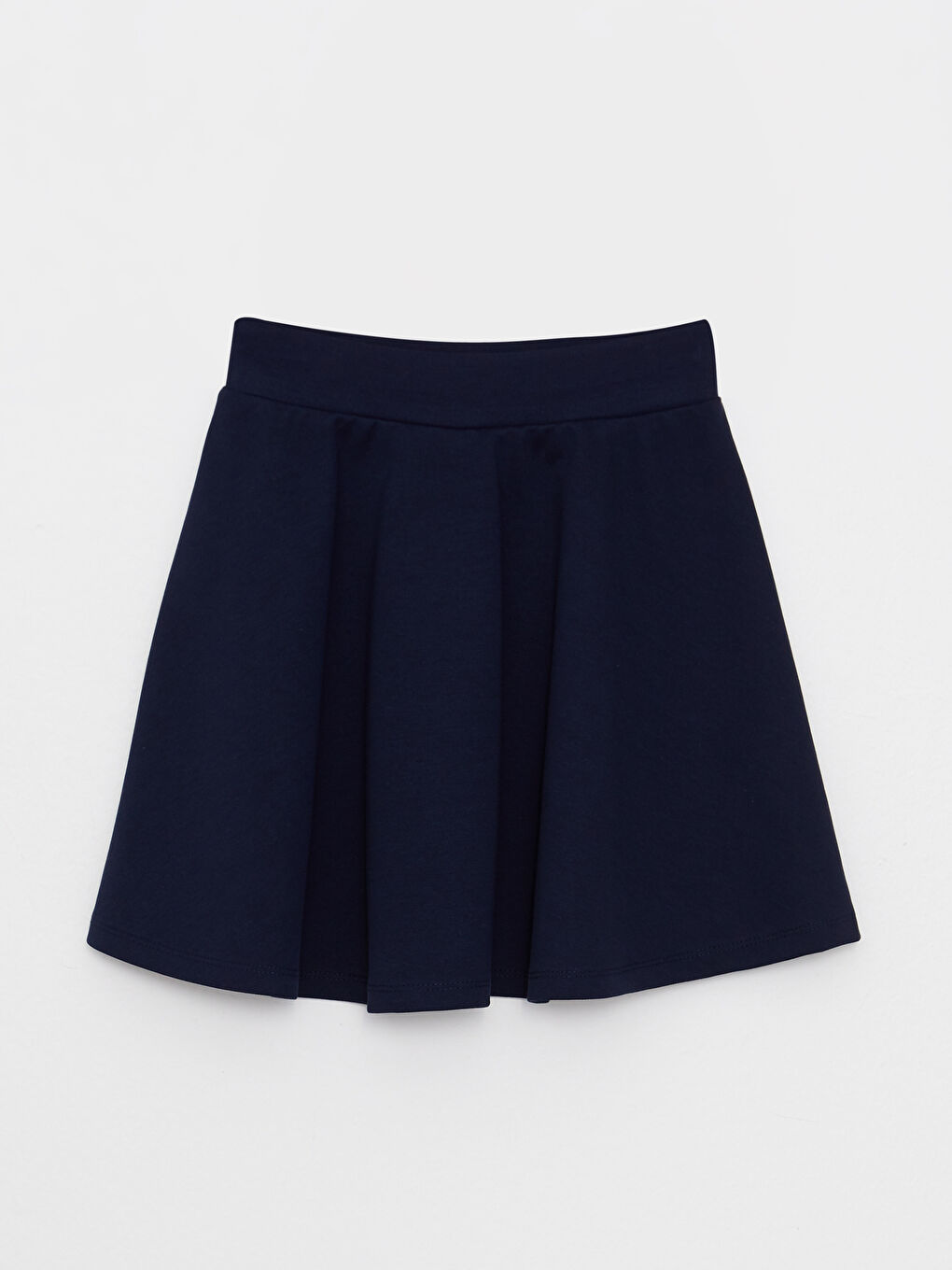 Basic Girl Flared Skirt With Elastic Waist