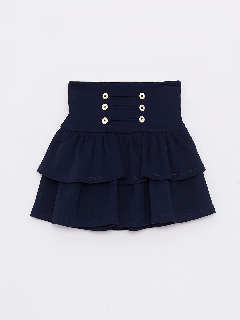 Elastic Waist Ruffle Girl Skirt