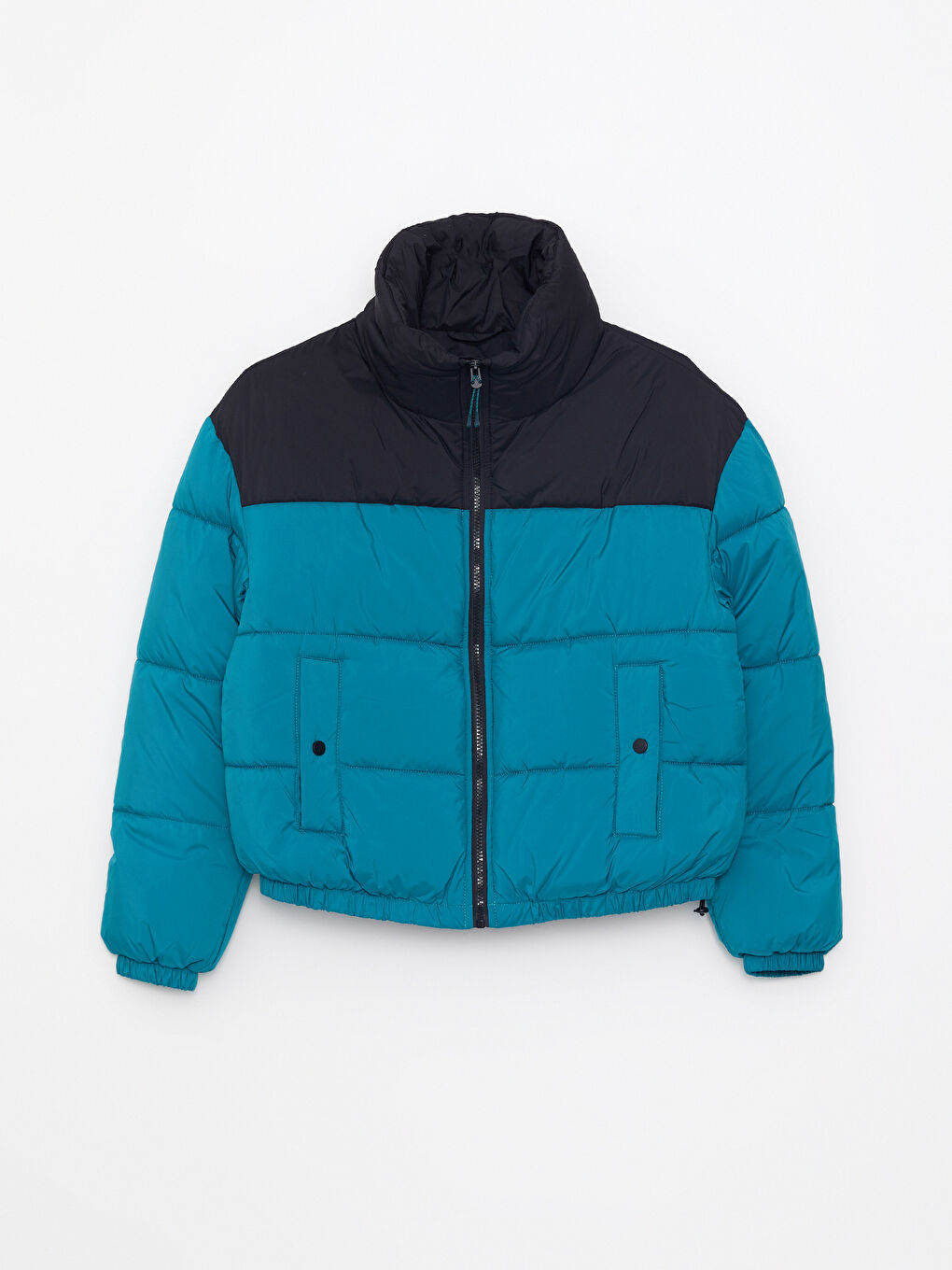 LCW Vision Stehkragen Farbblock Langarm Damen Daunenjacke -W21856Z8-TX8