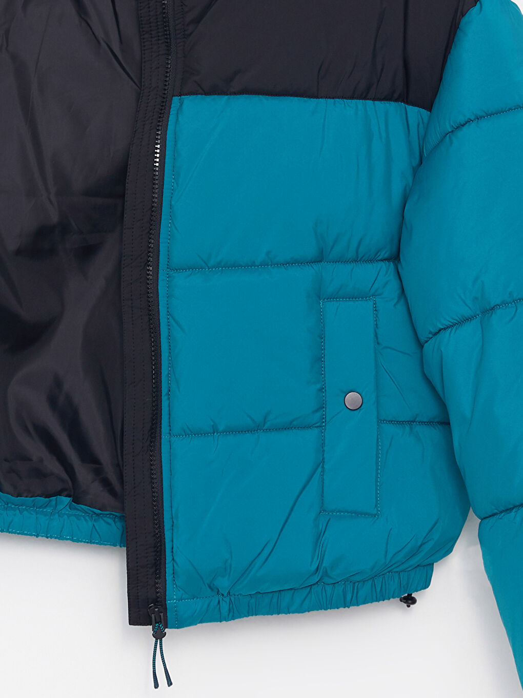 LCW Vision Stehkragen Farbblock Langarm Damen Daunenjacke -W21856Z8-TX8