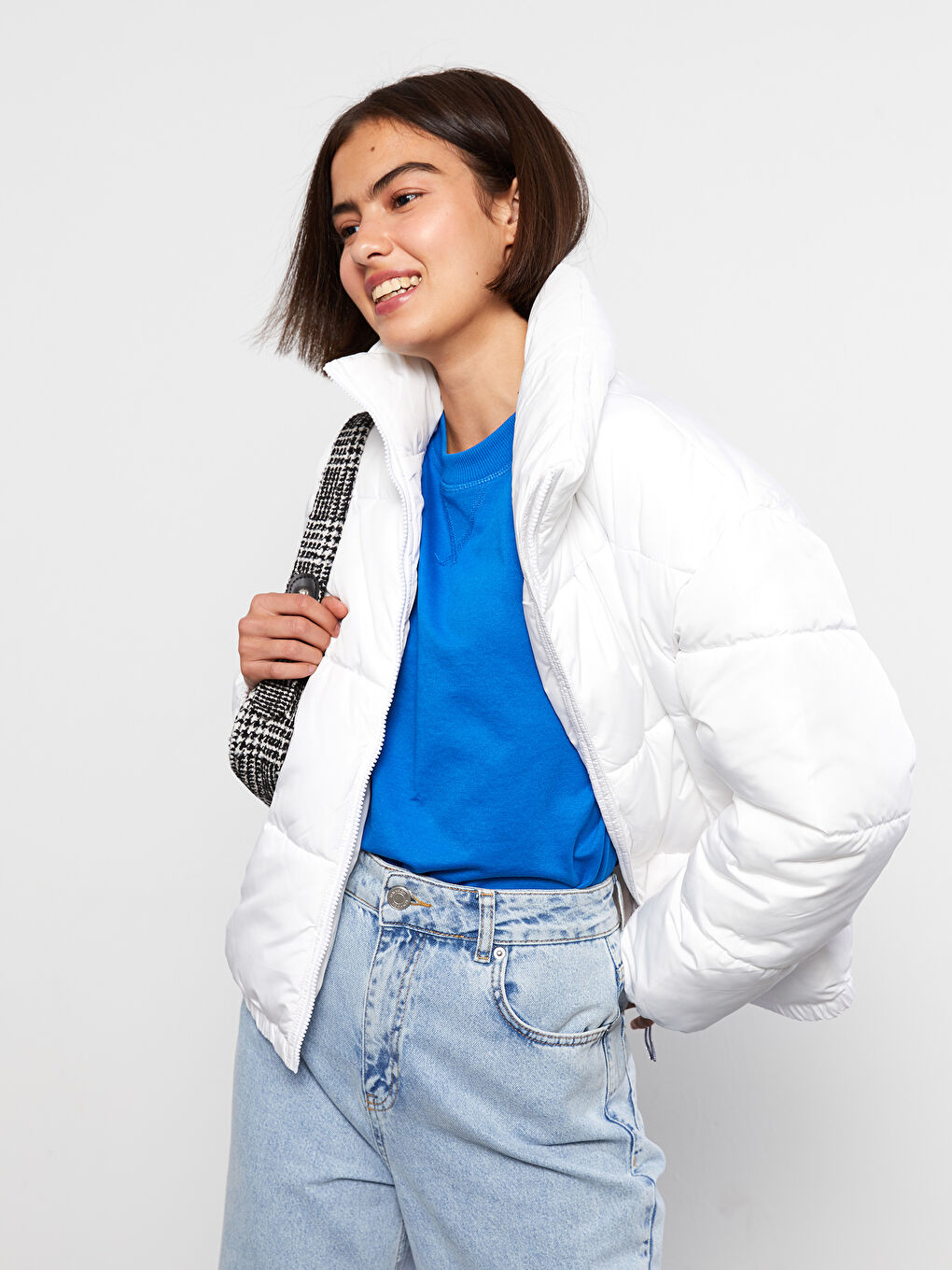 Turtle Neck Regular Long Sleeve Women's Puffer-2