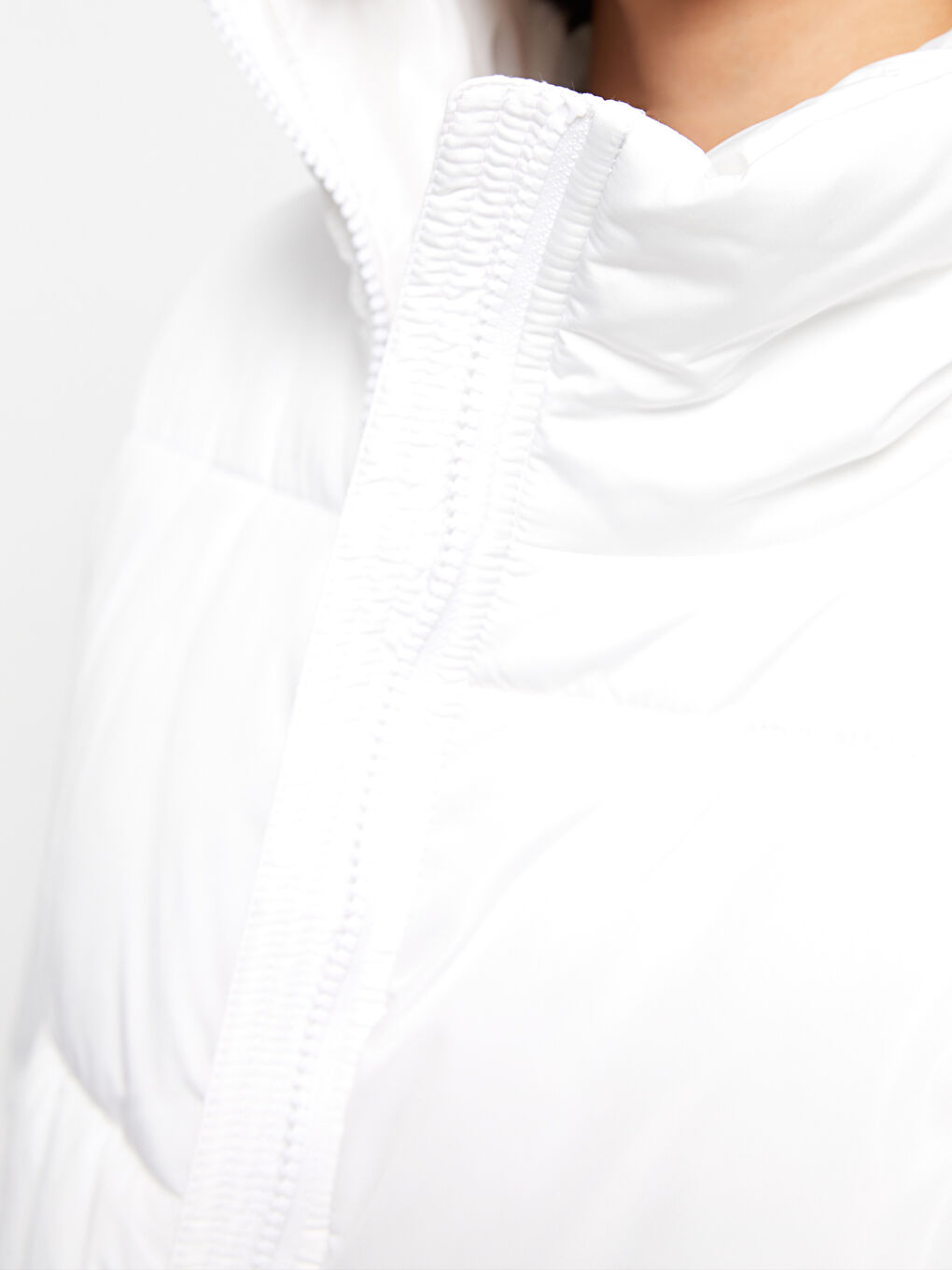 Turtle Neck Regular Long Sleeve Women's Puffer-4