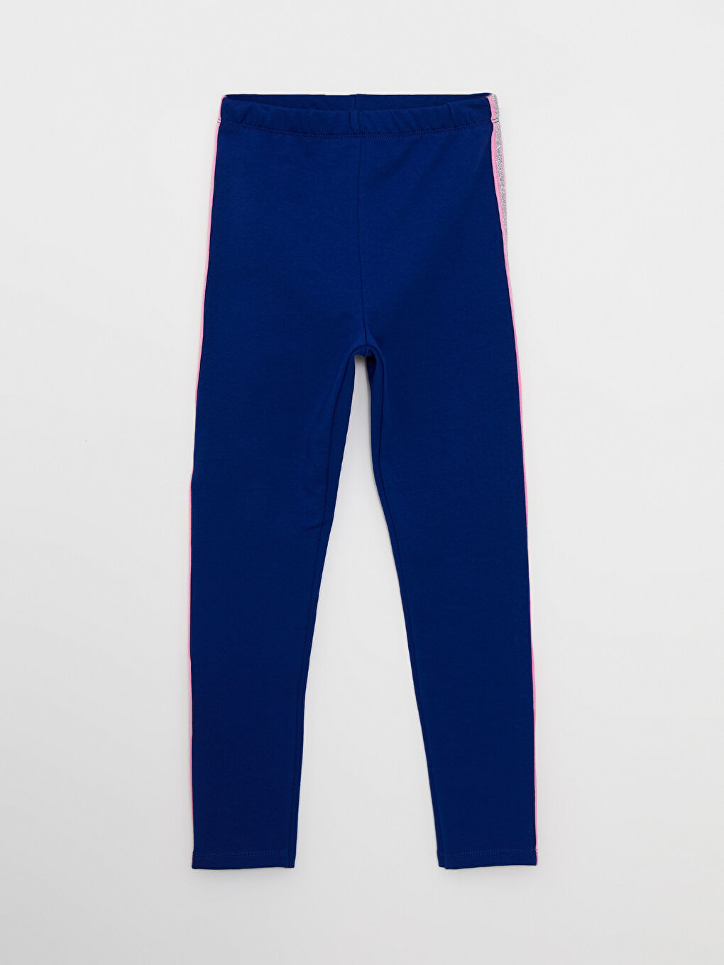 Lacivert Kapüşonlu Baskılı Uzun Kollu Kız Çocuk Fermuarlı Sweatshirt ve Tayt-4