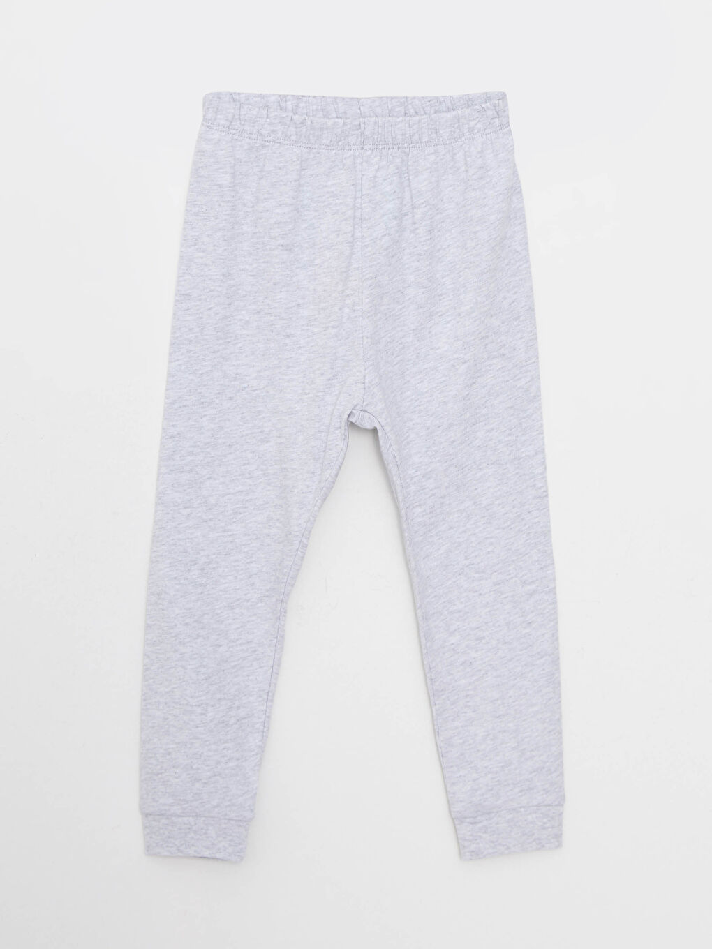 Beyaz Beli Lastikli Basic Kız Bebek Pijama Alt 2'li-1