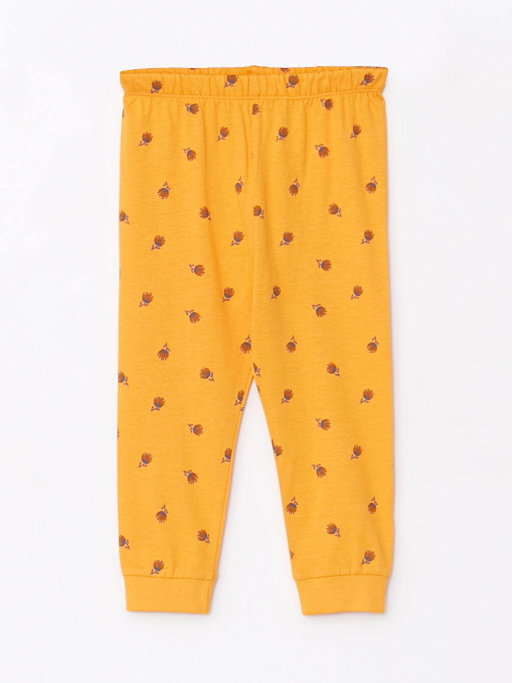 LCW baby Bisiklet Yaka Uzun Kollu Baskılı Kız Bebek Pijama Takımı -W21871Z1-LUB