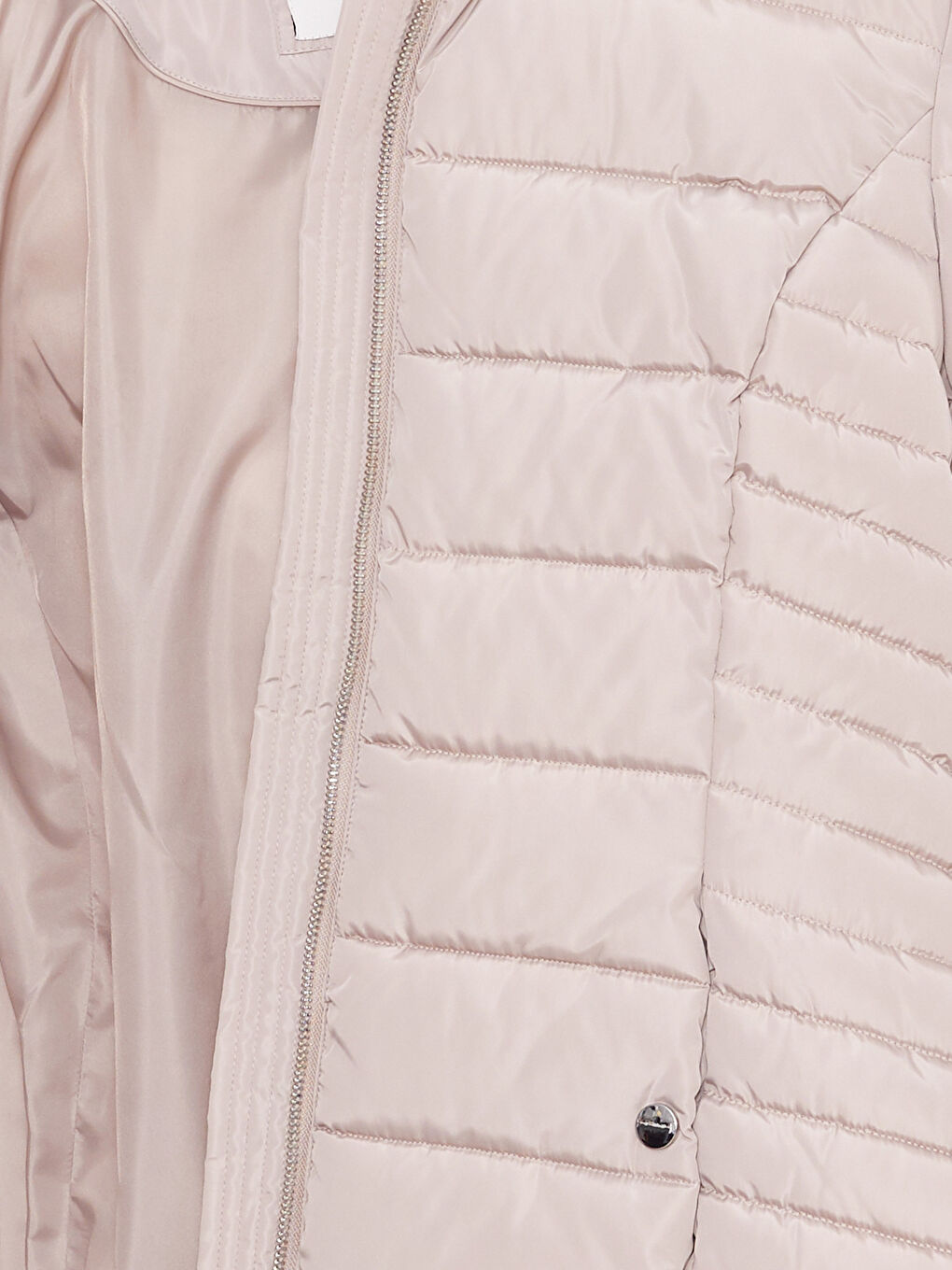 Women's Hooded Plain Puffer Coat-7