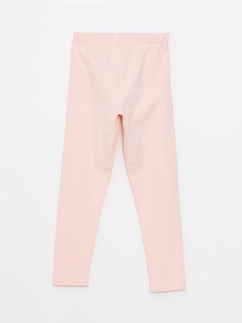 بنطلون ليجن طويل مطبوع بخصر مطاطي قطن للبنات-1